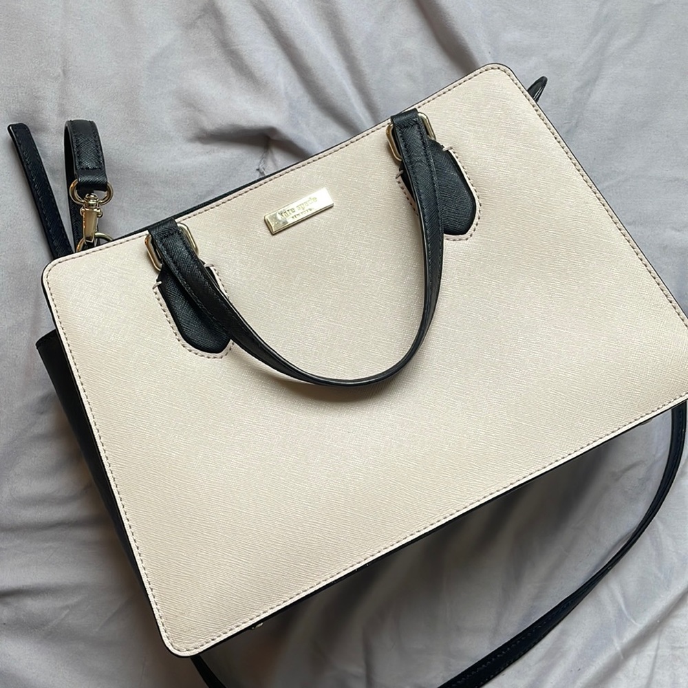 Kate Spade Two-Toned Purse (Black & Beige)